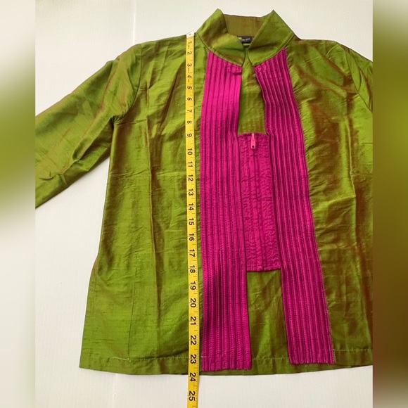 Etro Milano - Made In Italy - Silk Green Jacket - 40 - Picture 10 of 11